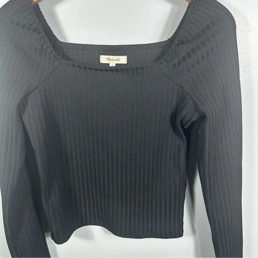 Madewell black ribbed